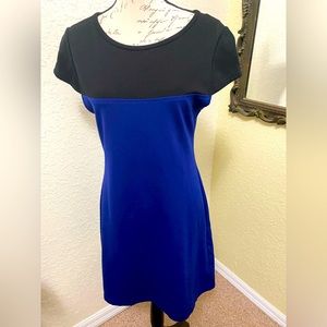 📦🎁Yoana Baraschi. Stretchy blue and black dress. Sz. M.